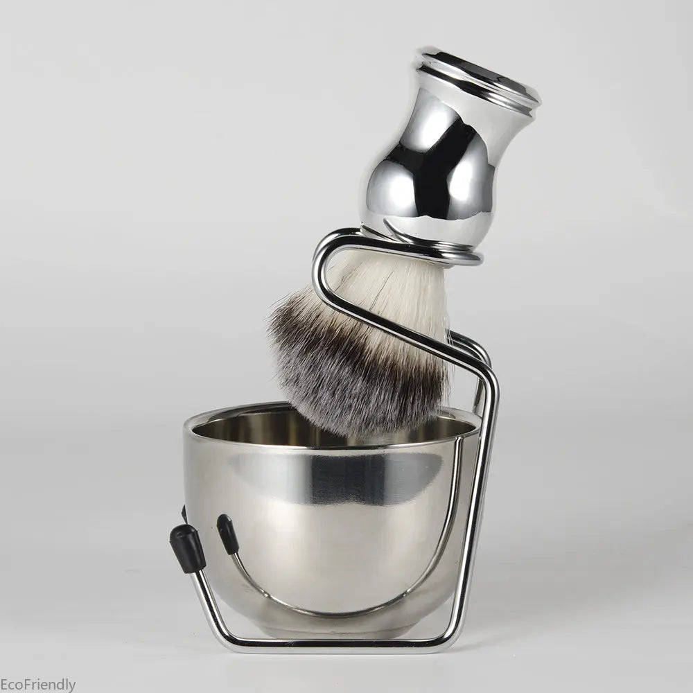 Beard Shaving Brush With Shaving Bowl