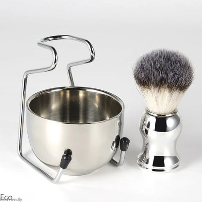 Beard Shaving Brush With Shaving Bowl